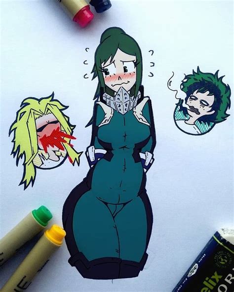We really need a background story on this woman, so we can at least get a glimpse of Dekus father. . Inko midoriya rule34